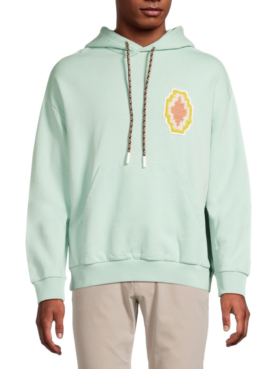 Толстовка с капюшоном в стиле макраме Marcelo Burlon, цвет Blue Mint
Толстовка с капюшоном в стиле макраме Marcelo Burlon, цвет Blue Mint