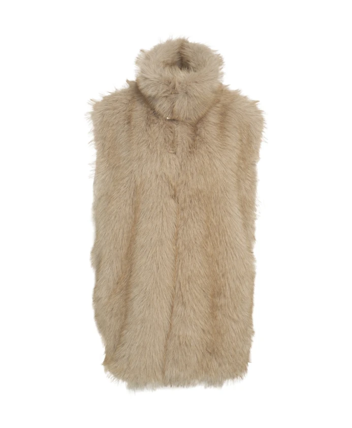 Бежевый жилет из искусственного меха, стильный дизайн. Liu Jo, бежевый
Бежевый жилет из искусственного меха, стильный дизайн. Liu Jo, бежевый