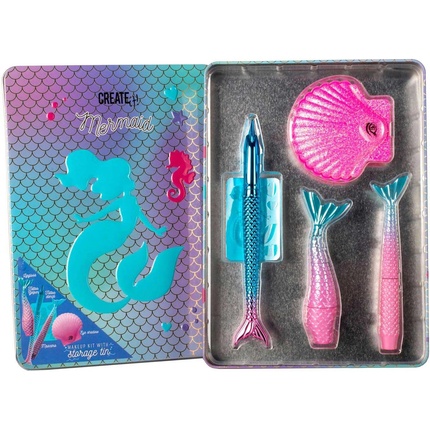 Набор косметики для детей «Русалочка» Татуировки Маркер Татуировка Трафарет Маска Pestaas Блеск для губ Зеркало Create It!
Набор косметики для детей «Русалочка» Татуировки Маркер Татуировка Трафарет Маска Pestaas Блеск для губ Зеркало Create It!