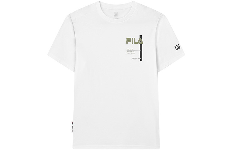 Футболка мужская белая Fila, цвет Jade White 
Футболка мужская белая Fila, цвет Jade White