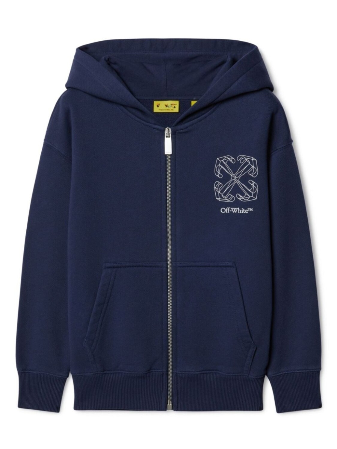 Off-White Kids худи Arrow 3D, синий 
Off-White Kids худи Arrow 3D, синий