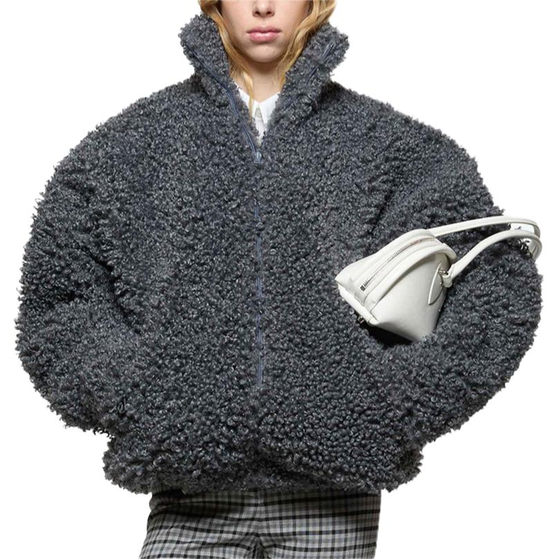 Acne Studios Пальто с бархатистой текстурой Women's, Charcoal Gray
Acne Studios Пальто с бархатистой текстурой Women's, Charcoal Gray
