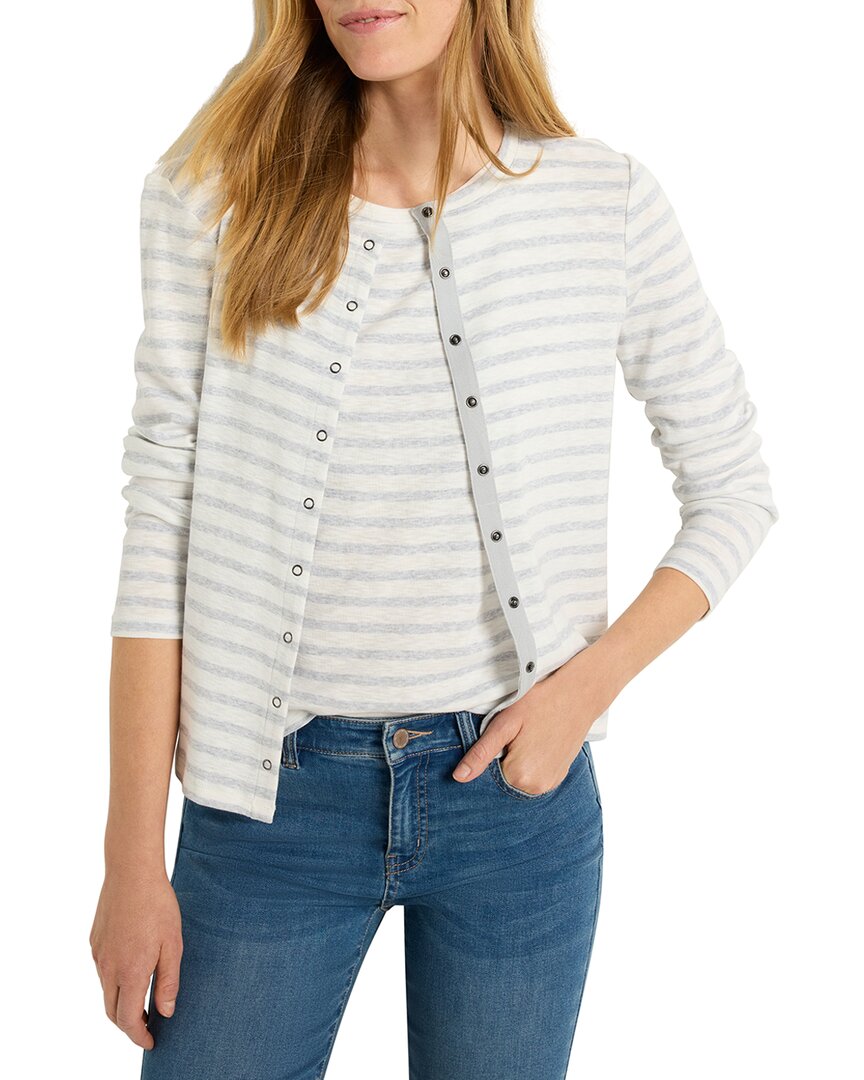 NIC+ZOE Кардиган на пуговицах в полоску Nic + Zoe, серый
NIC+ZOE Кардиган на пуговицах в полоску Nic + Zoe, серый