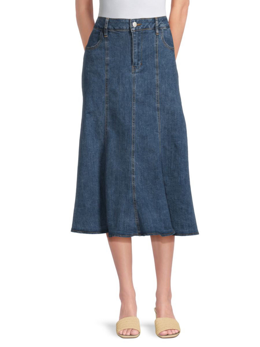 Джинсовая юбка-миди А-силуэта Wdny, цвет Denim
Джинсовая юбка-миди А-силуэта Wdny, цвет Denim