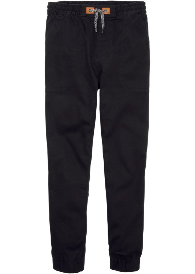 Повседневные термобрюки на уютной хлопковой подкладке John Baner Jeanswear, черный