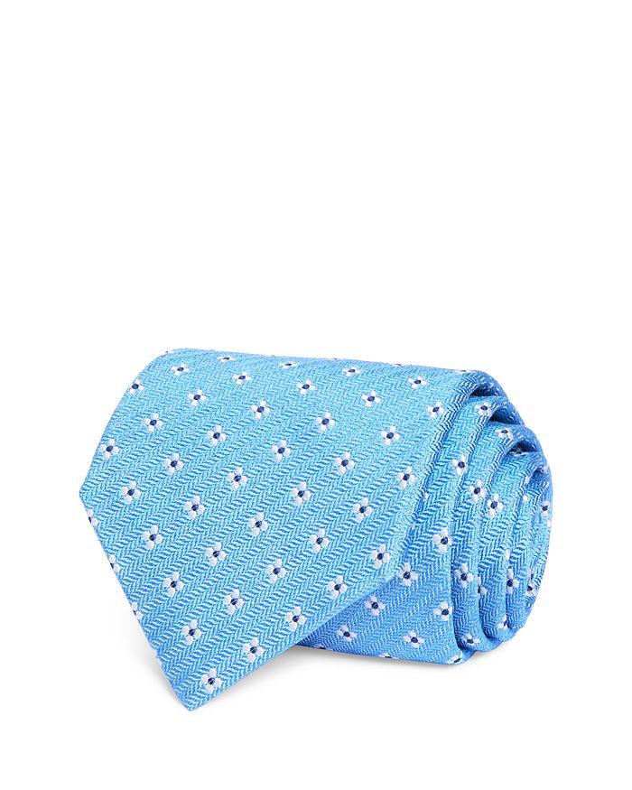 Классический галстук с цветочным принтом David Donahue, синий
Классический галстук с цветочным принтом David Donahue, синий