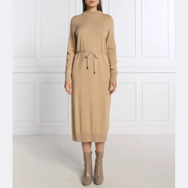 Шерстяное платье с добавлением шелка Peserico, желтый 
Шерстяное платье с добавлением шелка Peserico, желтый