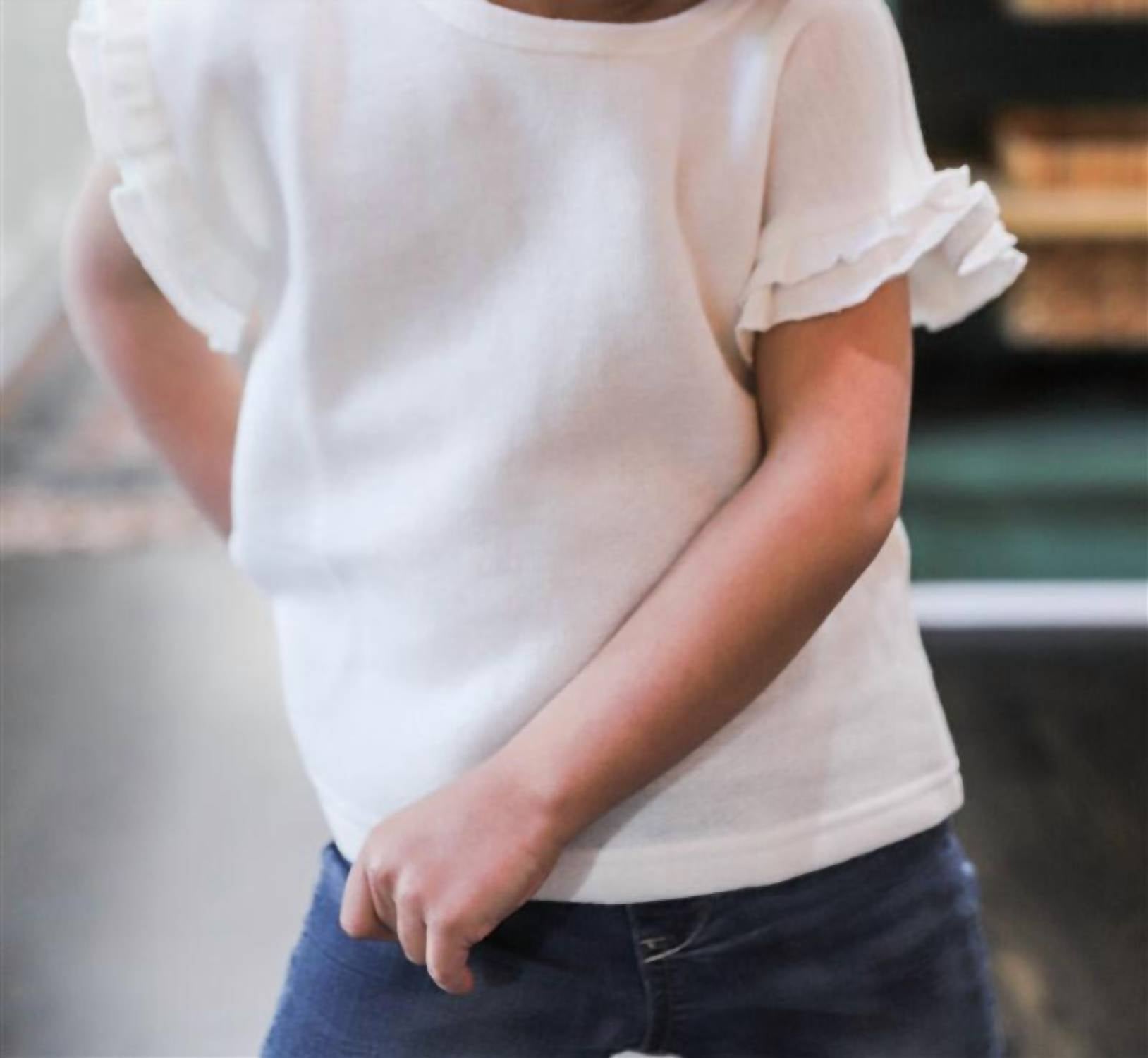 Детская блузка с рюшами на рукавах в белом цвете Mo:vint
Детская блузка с рюшами на рукавах в белом цвете Mo:vint