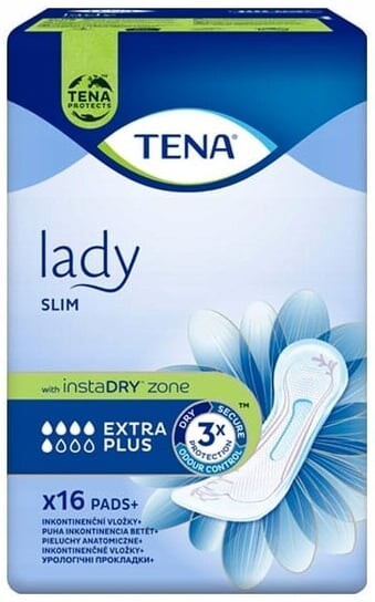 Урологические стельки, Slim Extra Plus X16 Tena Lady, Essity Poland
Урологические стельки, Slim Extra Plus X16 Tena Lady, Essity Poland