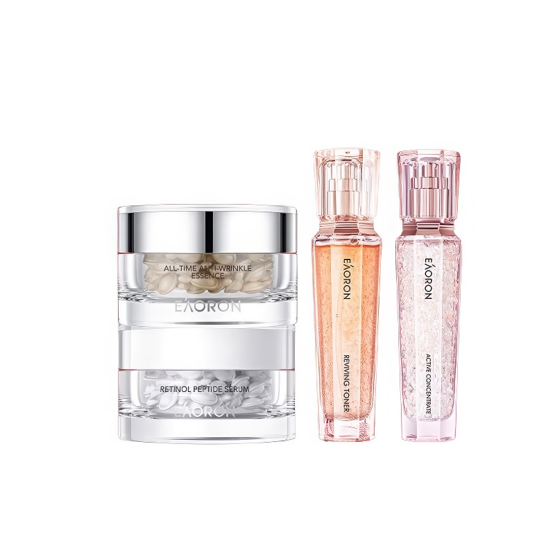 Набор из четырех средств: сыворотка для подтяжки и восстановления, увлажняющий лосьон для осветления, средство против морщин для уменьшения морщин Eaoron
Набор из четырех средств: сыворотка для подтяжки и восстановления, увлажняющий лосьон для осветления, средство против морщин для уменьшения морщин Eaoron