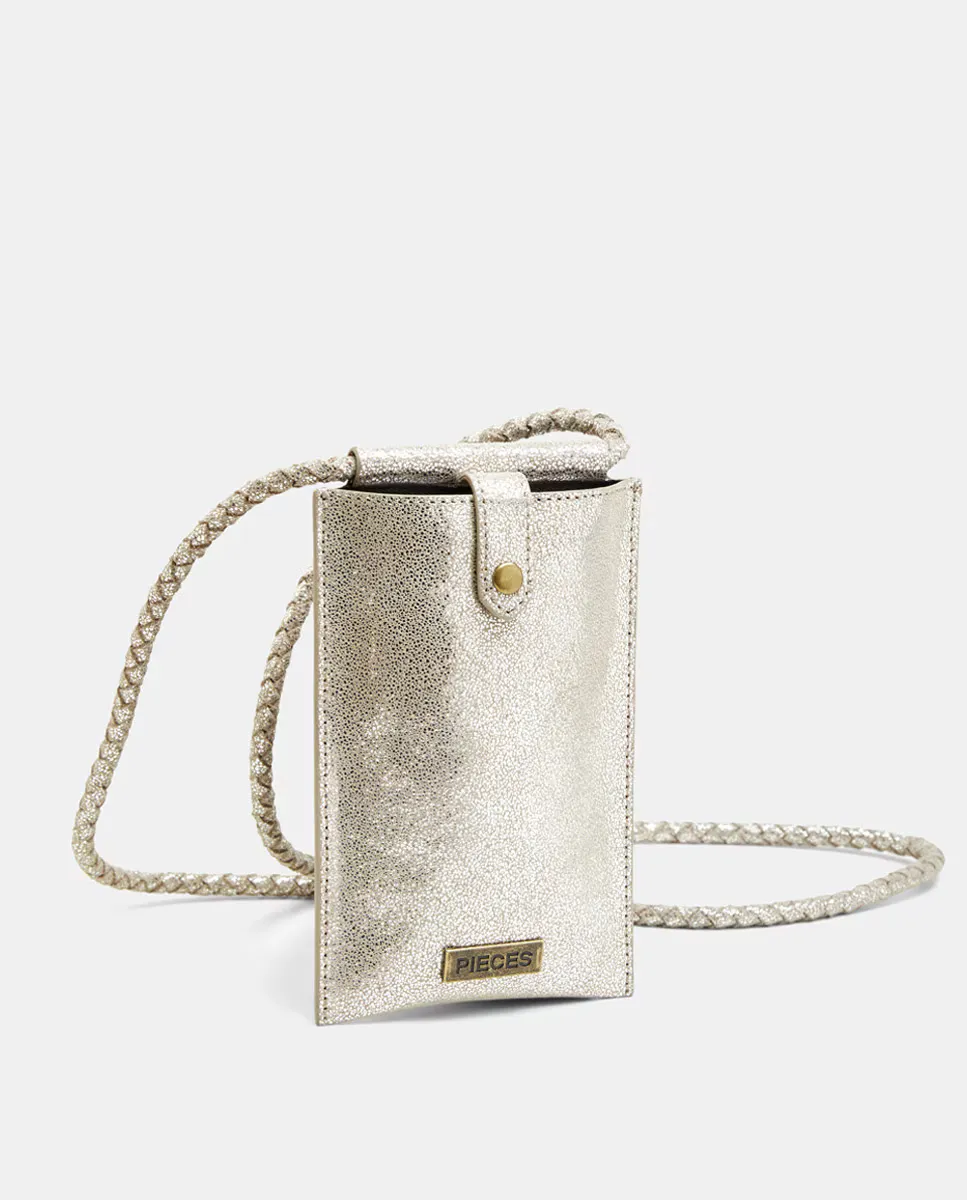 Кожаная сумка через плечо для мобильного телефона розового металлика Pieces, серебряный
Кожаная сумка через плечо для мобильного телефона розового металлика Pieces, серебряный