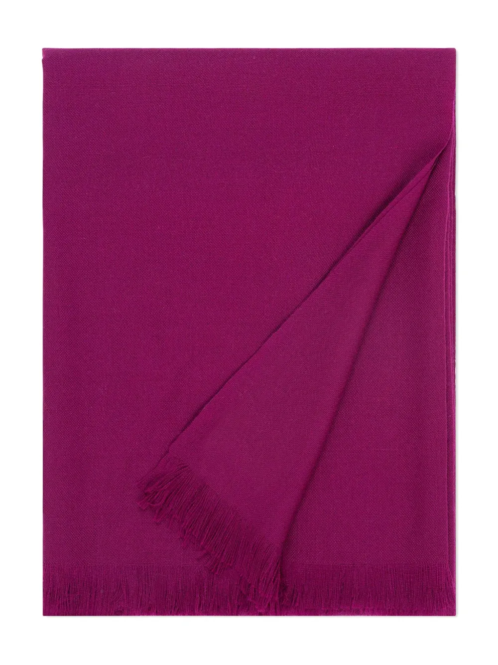 Шарф из вуали с бахромой Eric Bompard, фиолетовый 
Шарф из вуали с бахромой Eric Bompard, фиолетовый