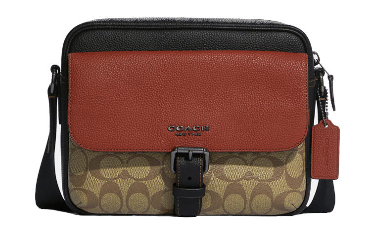 COACH Хьюдсон кожаная сумка кроссбоди с текстильной отделкой через плечо женская коричневая красная хаки
COACH Хьюдсон кожаная сумка кроссбоди с текстильной отделкой через плечо женская коричневая красная хаки