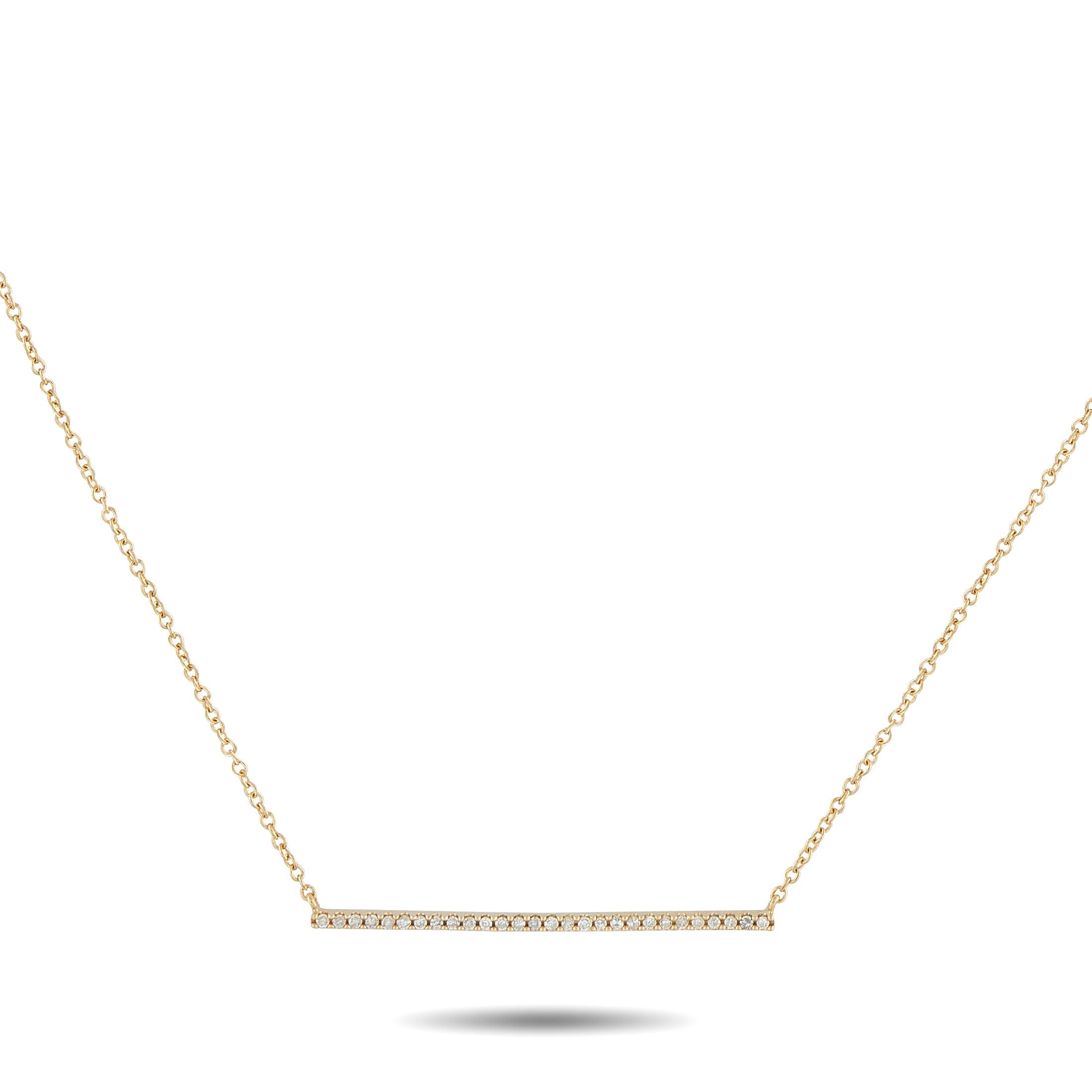 Эксклюзивное ожерелье LB из 14-каратного желтого золота с бриллиантом 0,10 карата PN16760-Y Lb Exclusive, золотой
Эксклюзивное ожерелье LB из 14-каратного желтого золота с бриллиантом 0,10 карата PN16760-Y Lb Exclusive, золотой