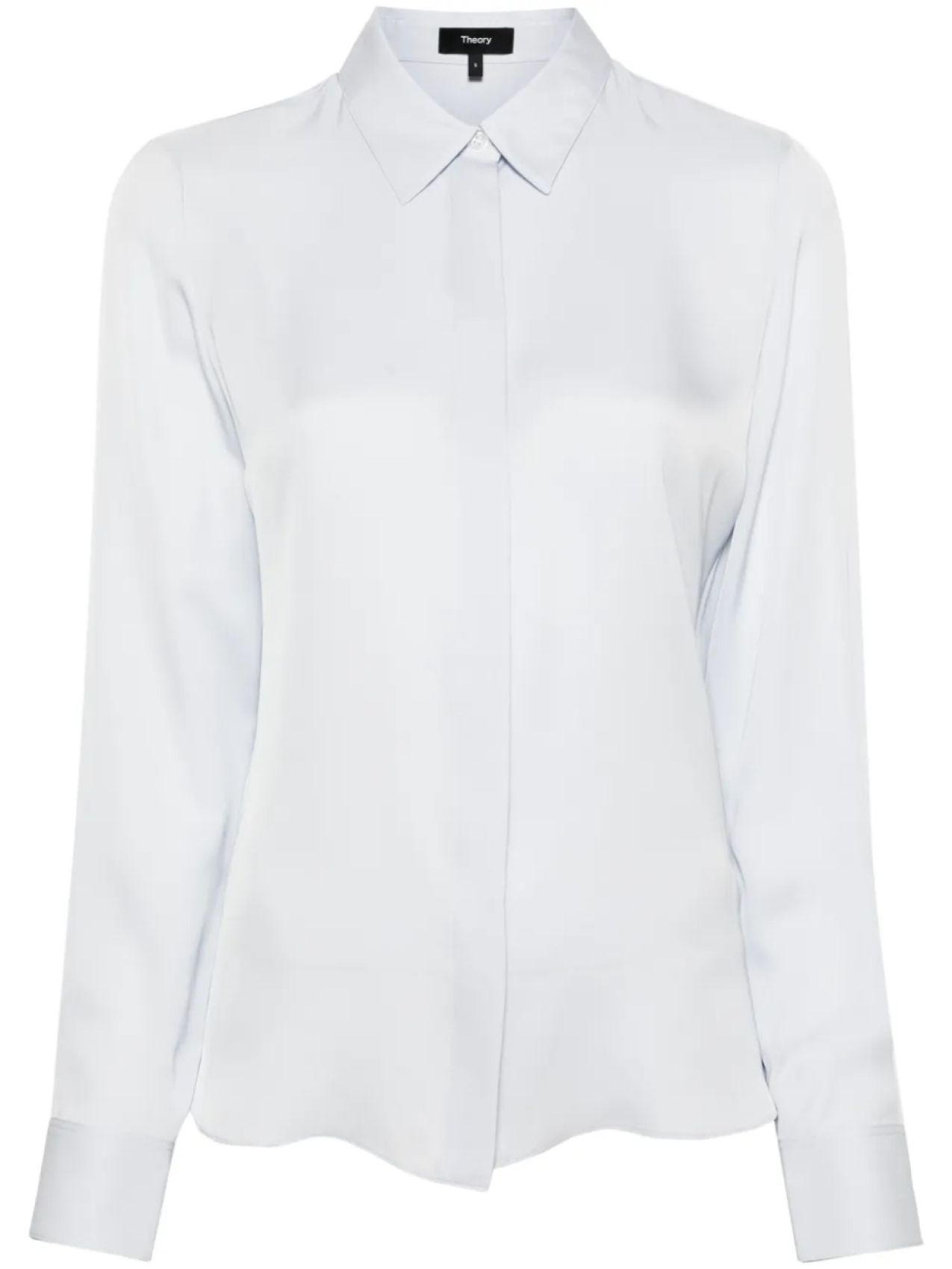 Шелковая рубашка с классическим воротником Theory, синий
Шелковая рубашка с классическим воротником Theory, синий