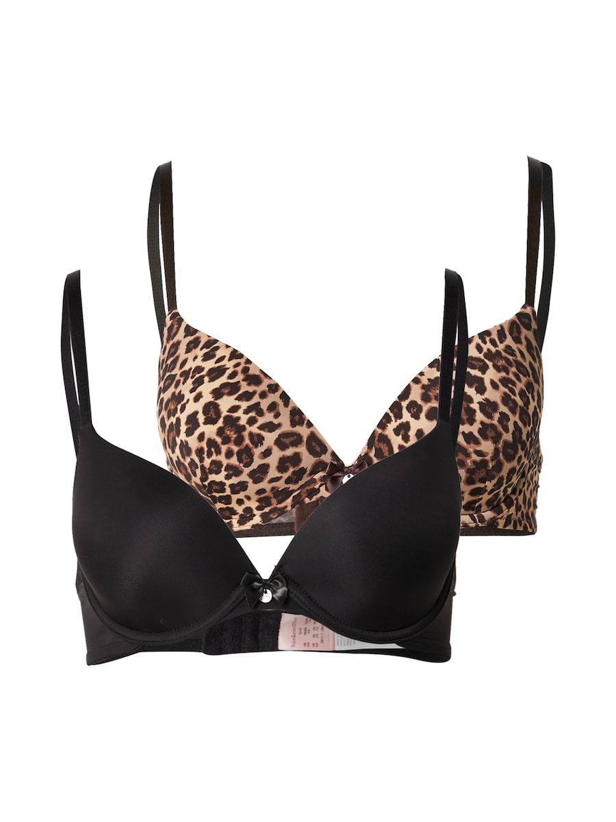 Бюстгальтер пуш-ап Hunkemöller, коричневый/капучино/черный
Бюстгальтер пуш-ап Hunkemöller, коричневый/капучино/черный