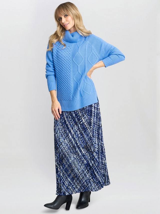 Джемпер с круглым вырезом из лиссет Gina Bacconi, синий
Джемпер с круглым вырезом из лиссет Gina Bacconi, синий