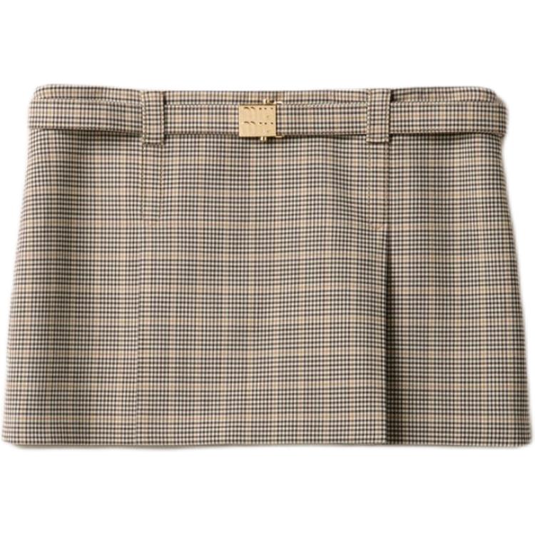 Мини-юбка Checked MIU MIU, коричневый
Мини-юбка Checked MIU MIU, коричневый