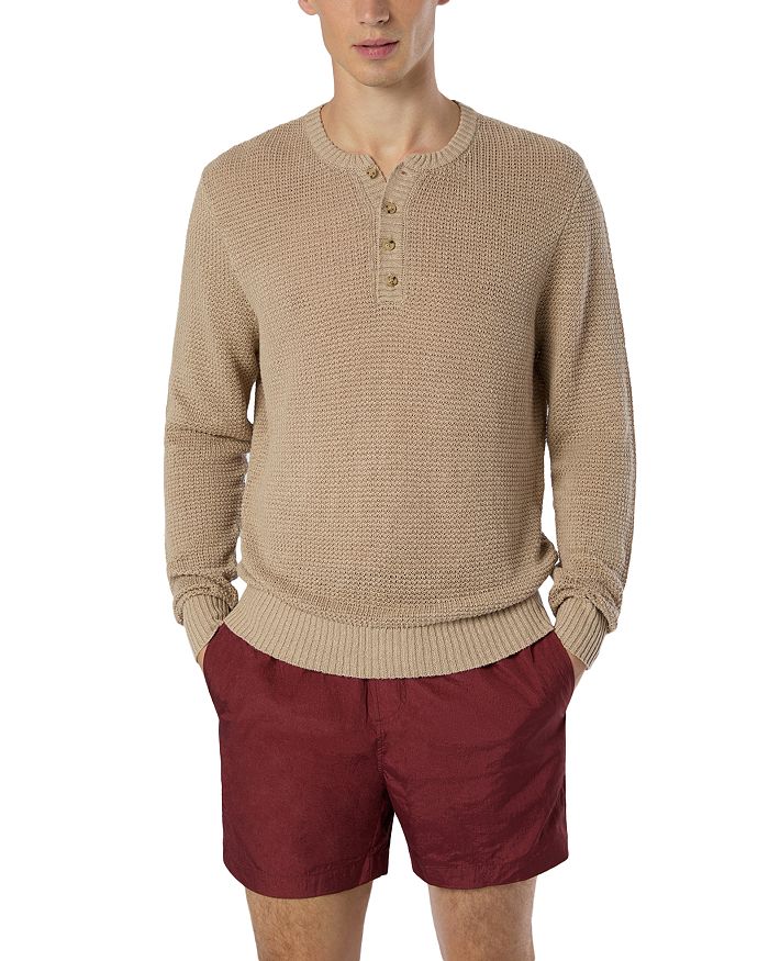 Льняной текстурированный трикотажный свитер хенли Onia, коричневый/бежевый
Льняной текстурированный трикотажный свитер хенли Onia, коричневый/бежевый