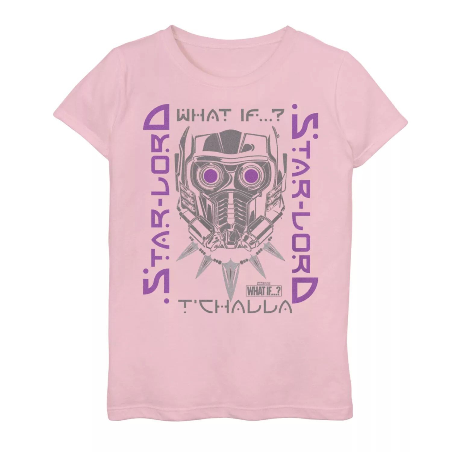 Футболка со шлемом Звездного Лорда для девочек 7–16 лет «Marvel Что, если бы Т'Чалла» Marvel 
Футболка со шлемом Звездного Лорда для девочек 7–16 лет «Marvel Что, если бы Т'Чалла» Marvel