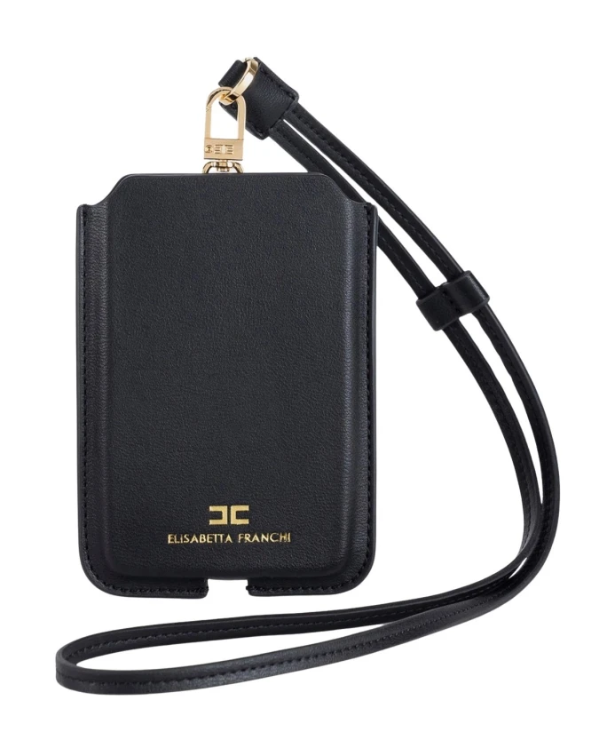 Черная мини-сумка через плечо с логотипом. Elisabetta Franchi, черный
Черная мини-сумка через плечо с логотипом. Elisabetta Franchi, черный