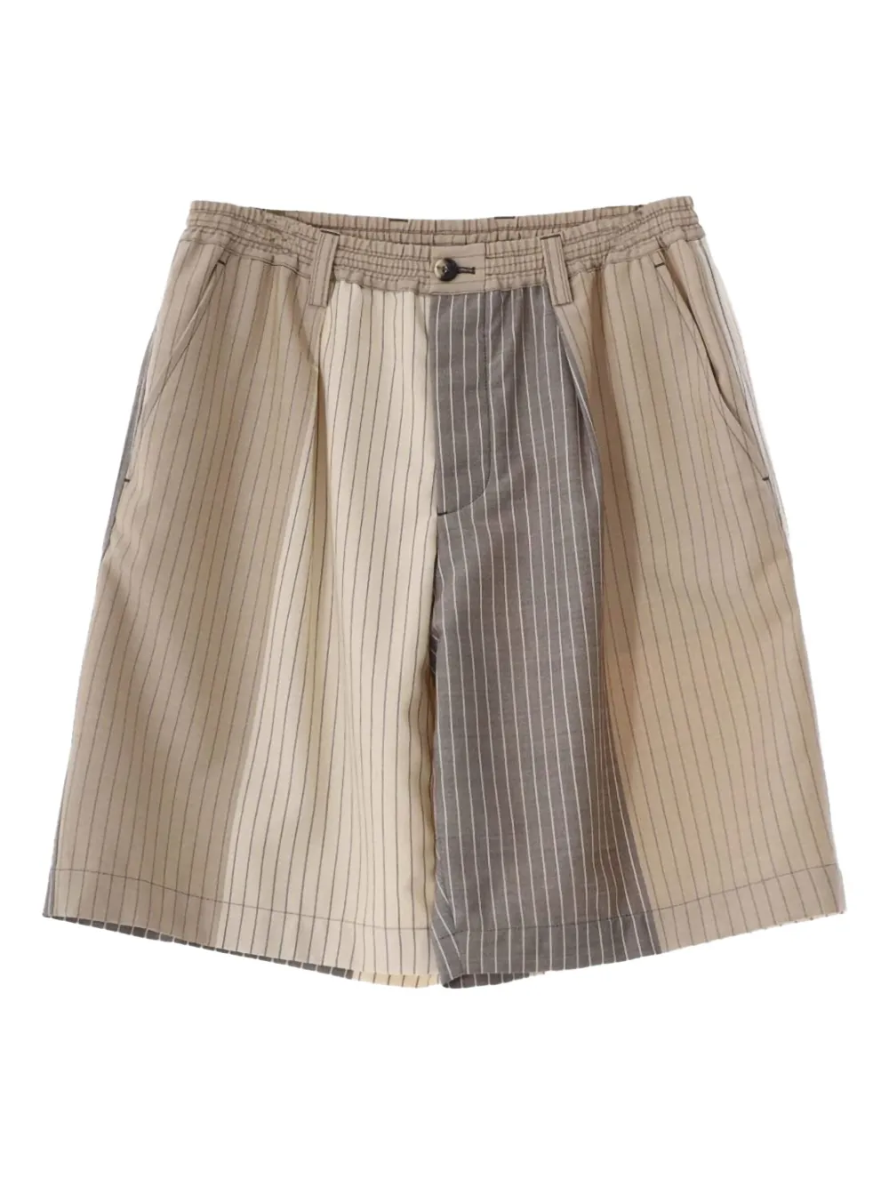 Полосатые шорты-бермуды Marni, нейтральный
Полосатые шорты-бермуды Marni, нейтральный
