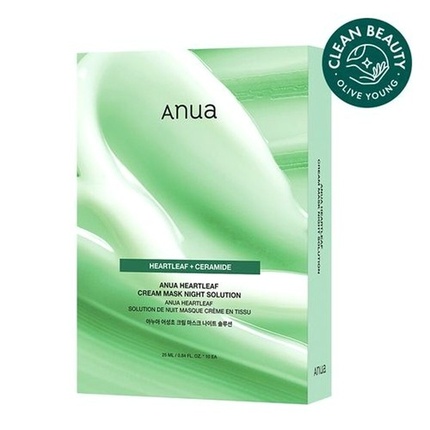 Heartleaf Cream Mask Night Solution 10 шт Anua
Heartleaf Cream Mask Night Solution 10 шт Anua