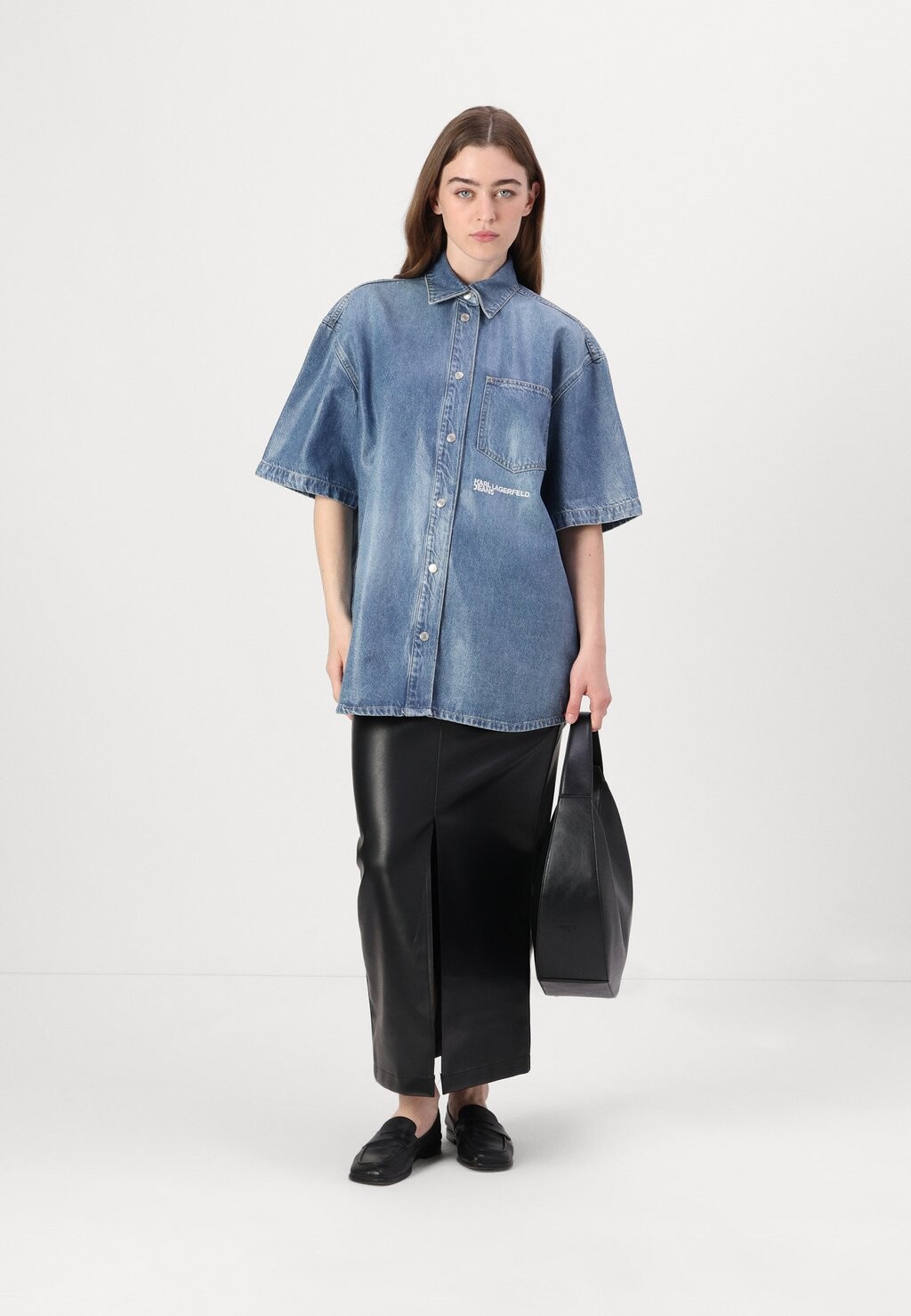 Блузка на пуговицах SHIRT Karl Lagerfeld Jeans, синий
Блузка на пуговицах SHIRT Karl Lagerfeld Jeans, синий