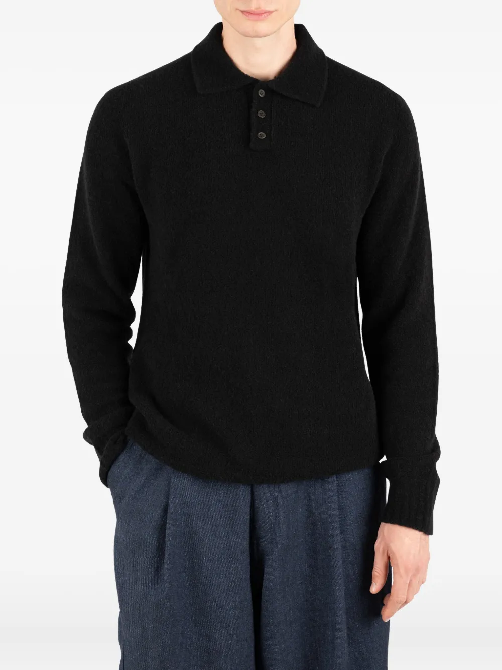 Свитер с воротником поло Ethan Société Anonyme, черный
Свитер с воротником поло Ethan Société Anonyme, черный