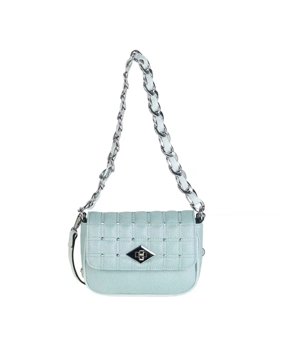 Женская сумка через плечо Volum из полиуретана с мягкой застежкой-клапаном из металла, среднего размера, светло-голубой
Женская сумка через плечо Volum из полиуретана с мягкой застежкой-клапаном из металла, среднего размера, светло-голубой