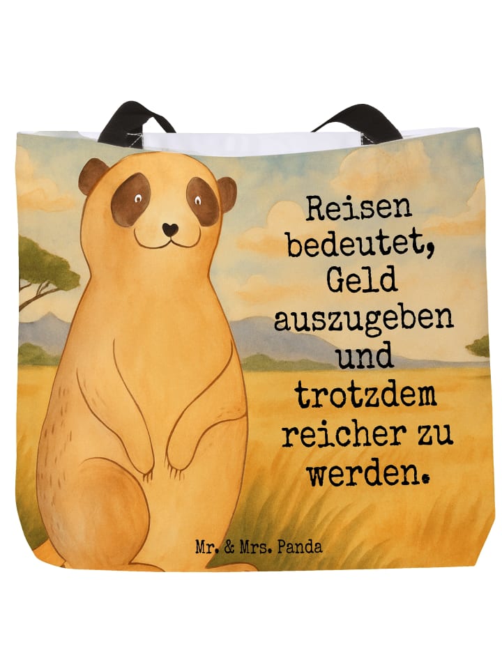 Mr. & Mrs. Panda Сумка-шоппер с изображением суриката и надписью белого цвета
Mr. & Mrs. Panda Сумка-шоппер с изображением суриката и надписью белого цвета