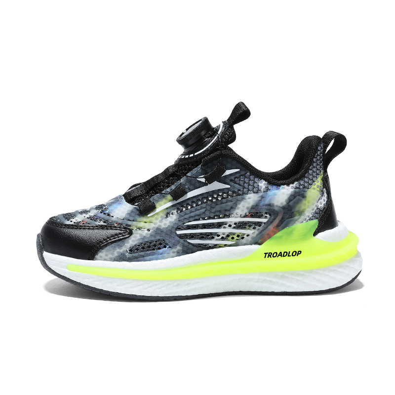 Нескользящие, легкие, амортизирующие, низкие детские кроссовки для бега для подростков TROADLOP, черный/зеленый
Нескользящие, легкие, амортизирующие, низкие детские кроссовки для бега для подростков TROADLOP, черный/зеленый
