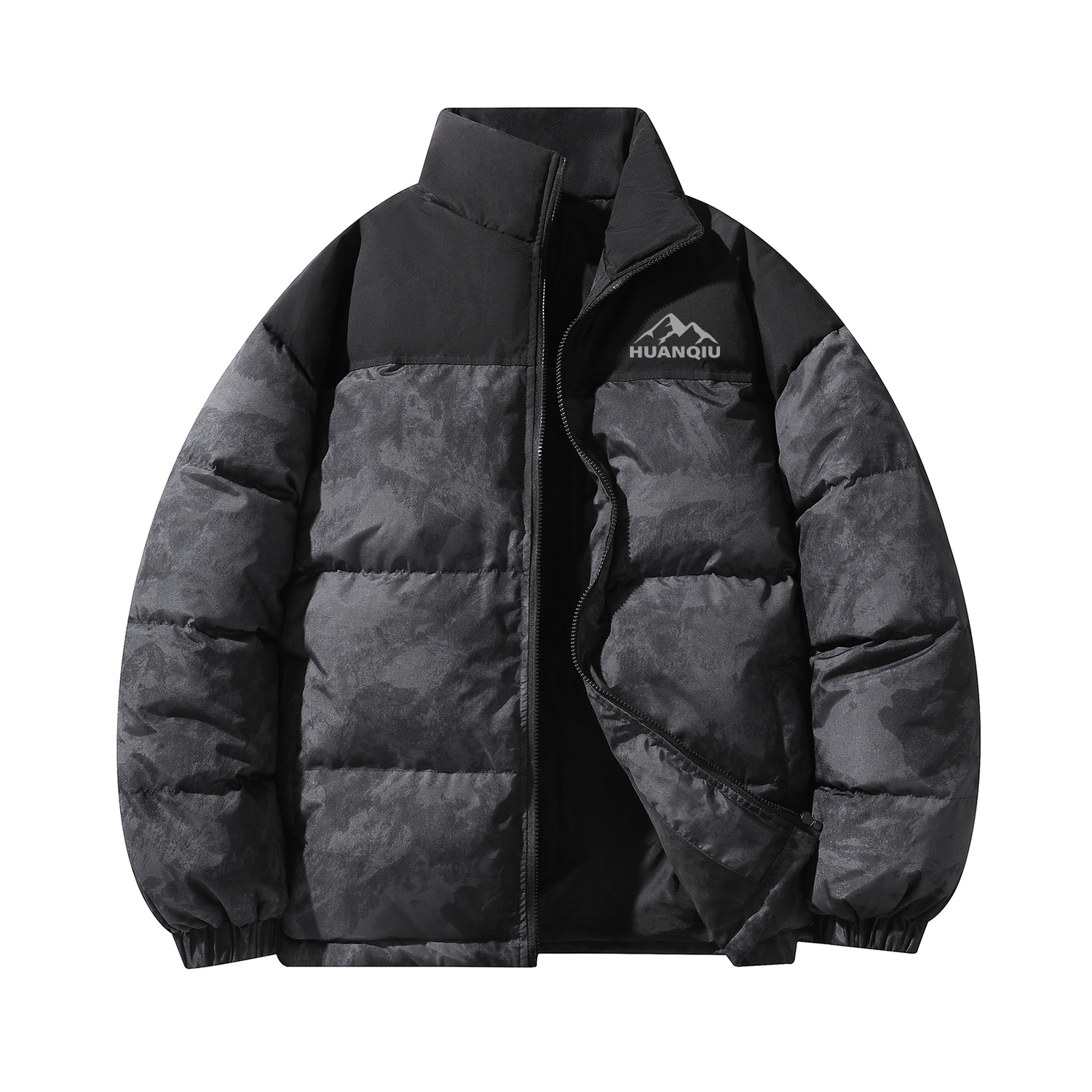 Пуховик Unisex с воротником стойкой утепленный HUANQIU, темно-серый
Пуховик Unisex с воротником стойкой утепленный HUANQIU, темно-серый