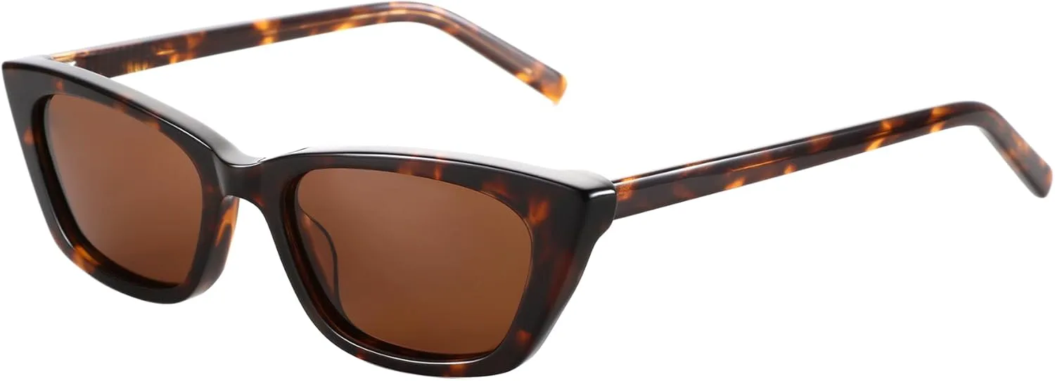 Женские солнцезащитные очки ZENOTTIC с поляризацией: ретро-очки в форме «кошачьих глаз» с узкой оправой и защитой от УФ-излучения UV400, C02 Demi Frame Brown Lens
Женские солнцезащитные очки ZENOTTIC с поляризацией: ретро-очки в форме «кошачьих глаз» с узкой оправой и защитой от УФ-излучения UV400, C02 Demi Frame Brown Lens