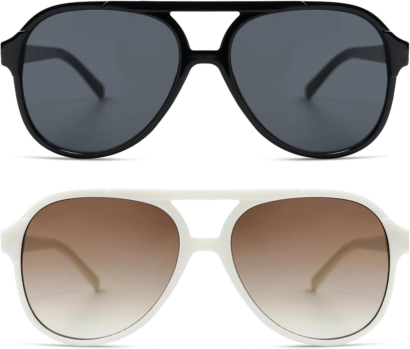 Ретро-стиль, квадратные солнцезащитные очки-авиаторы для женщин и мужчин, классический винтаж 70-х годов, большие солнцезащитные очки AR82174 HERJOUR, Black+cream White
Ретро-стиль, квадратные солнцезащитные очки-авиаторы для женщин и мужчин, классический винтаж 70-х годов, большие солнцезащитные очки AR82174 HERJOUR, Black+cream White