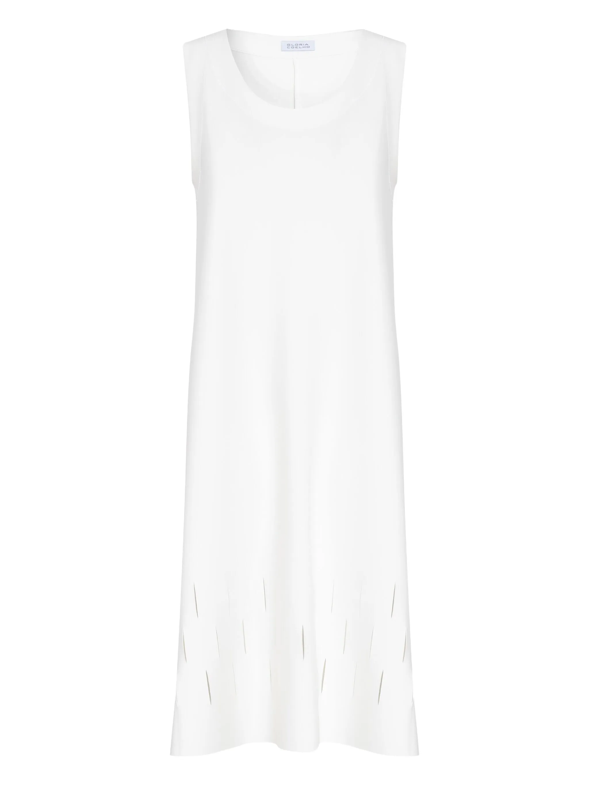 Платье без рукавов с вырезам на подоле Gloria Coelho, белый
Платье без рукавов с вырезам на подоле Gloria Coelho, белый
