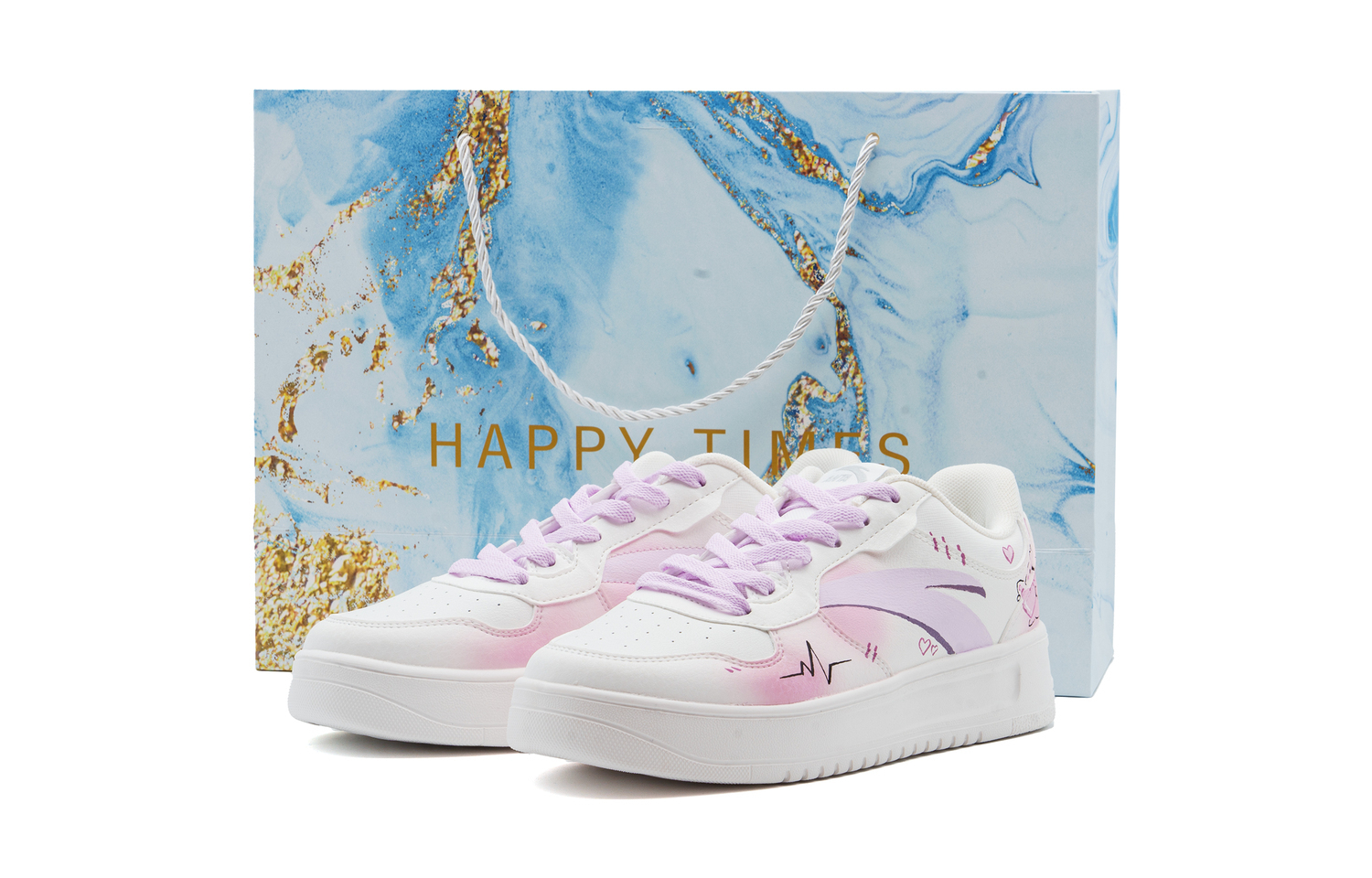 ANTA Раскованные низкие скейтерские кроссовки с мягкой амортизацией унисекс розовые - розовые+сумка для покупок, цвет Pink+Shopping Bag
ANTA Раскованные низкие скейтерские кроссовки с мягкой амортизацией унисекс розовые - розовые+сумка для покупок, цвет Pink+Shopping Bag