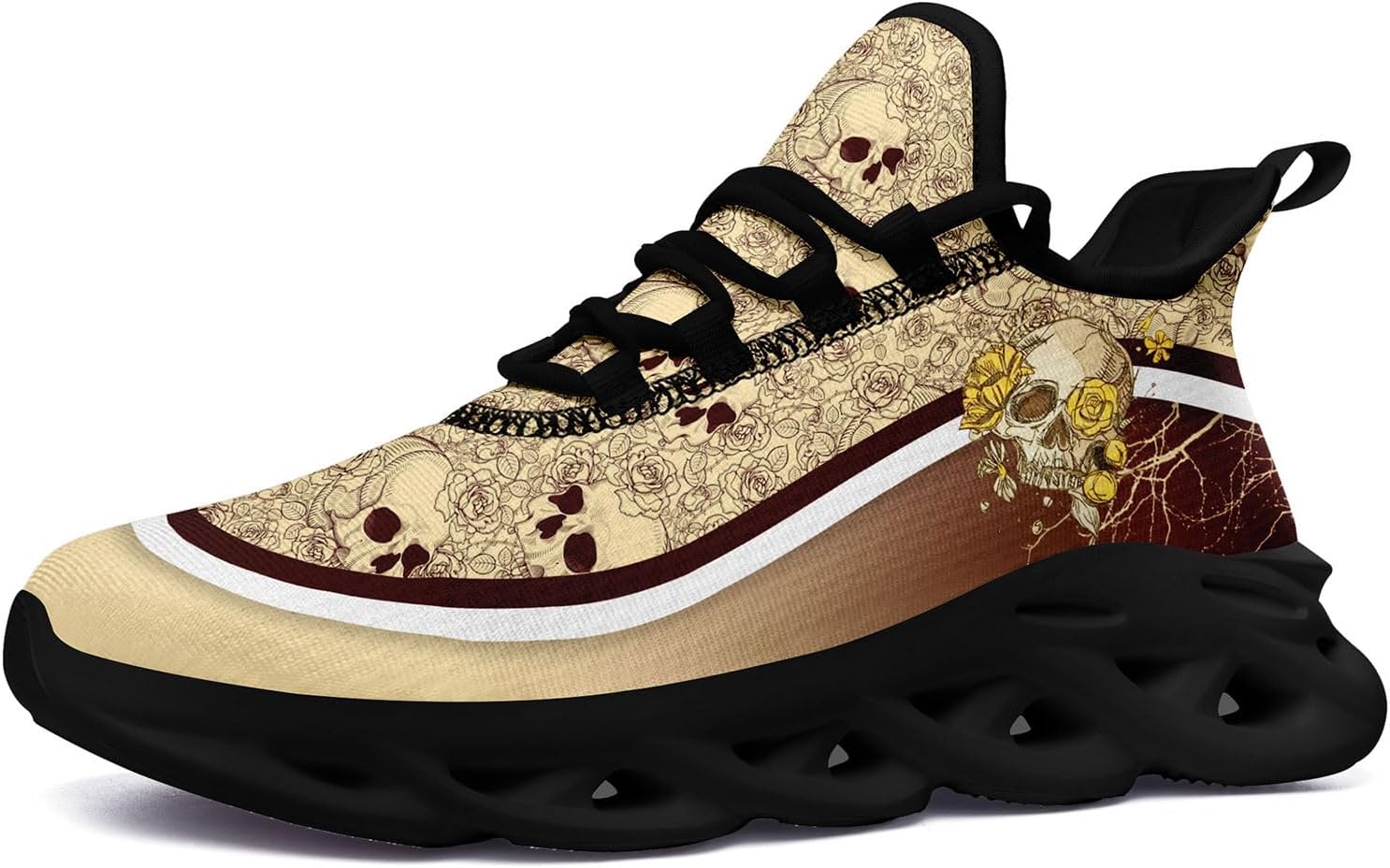 Мужские дорожные кроссовки для бега с противоскользящей подошвой, легкие, модные с черепом и розой, для ходьбы, спортивные, стильные, с амортизацией, женские Coolcustomize, хаки
Мужские дорожные кроссовки для бега с противоскользящей подошвой, легкие, модные с черепом и розой, для ходьбы, спортивные, стильные, с амортизацией, женские Coolcustomize, хаки