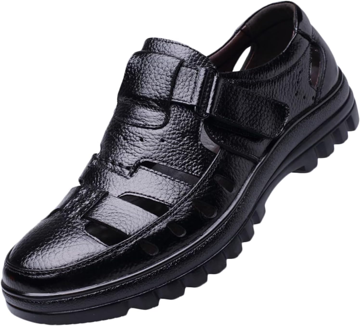 Мужские закрытые кожаные сандалии HNVAVQ для бизнеса, пляжа, прогулок и вождения, черный
Мужские закрытые кожаные сандалии HNVAVQ для бизнеса, пляжа, прогулок и вождения, черный