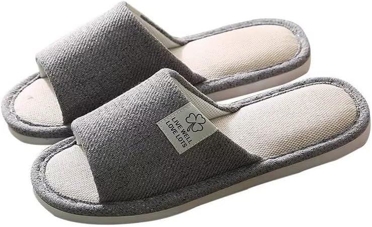 Женские и мужские дышащие тапочки для ванной Zonkacen из хлопка и льна для домашней носки, серый
Женские и мужские дышащие тапочки для ванной Zonkacen из хлопка и льна для домашней носки, серый