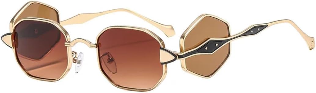 Женские солнцезащитные очки в стиле панк с квадратными линзами, сексуальные, в металлической оправе, с градиентным покрытием, защита от УФ-излучения UV400 TVTBBVV, Gold-brown.
Женские солнцезащитные очки в стиле панк с квадратными линзами, сексуальные, в металлической оправе, с градиентным покрытием, защита от УФ-излучения UV400 TVTBBVV, Gold-brown.