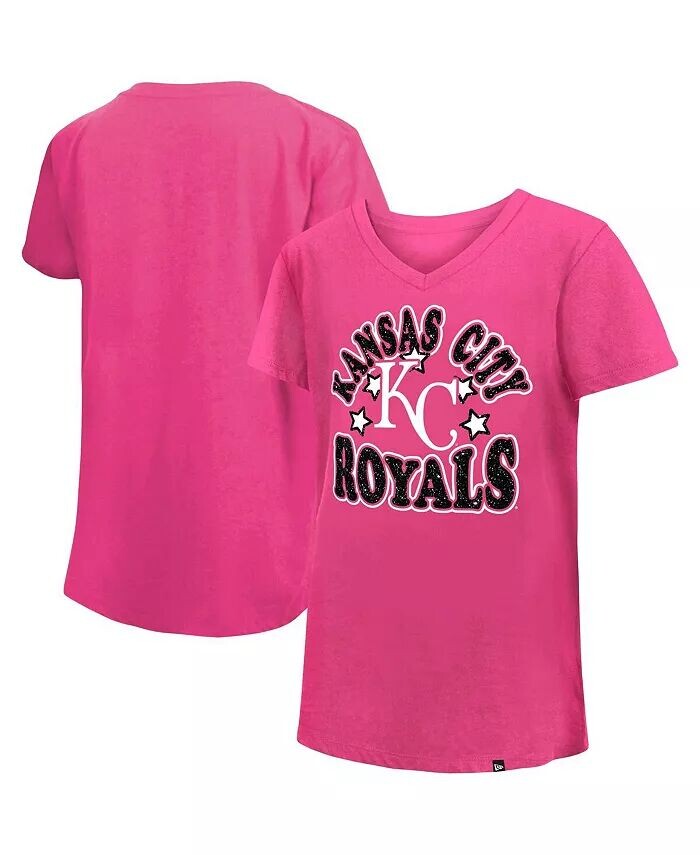 Футболка Big Girls Pink Kansas City Royals Jersey Stars с V-образным вырезом New Era
Футболка Big Girls Pink Kansas City Royals Jersey Stars с V-образным вырезом New Era