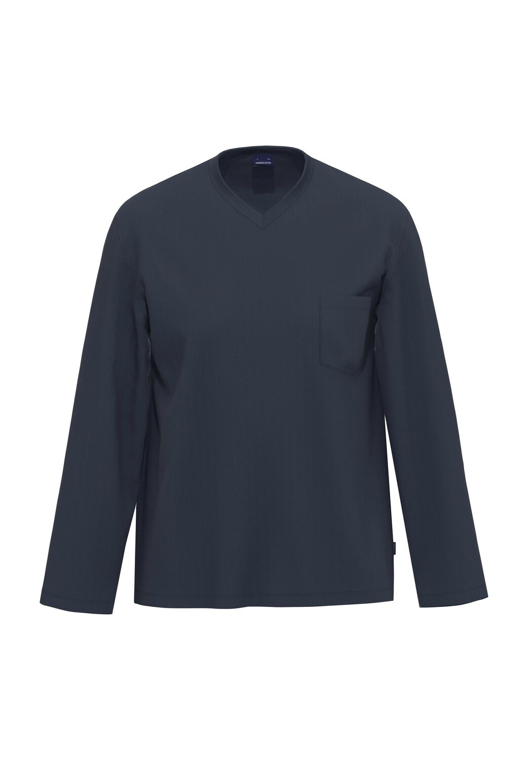Рубашка для сна, длинный рукав, нагрудный карман, мужская AMMANN, темно-синий
Рубашка для сна, длинный рукав, нагрудный карман, мужская AMMANN, темно-синий