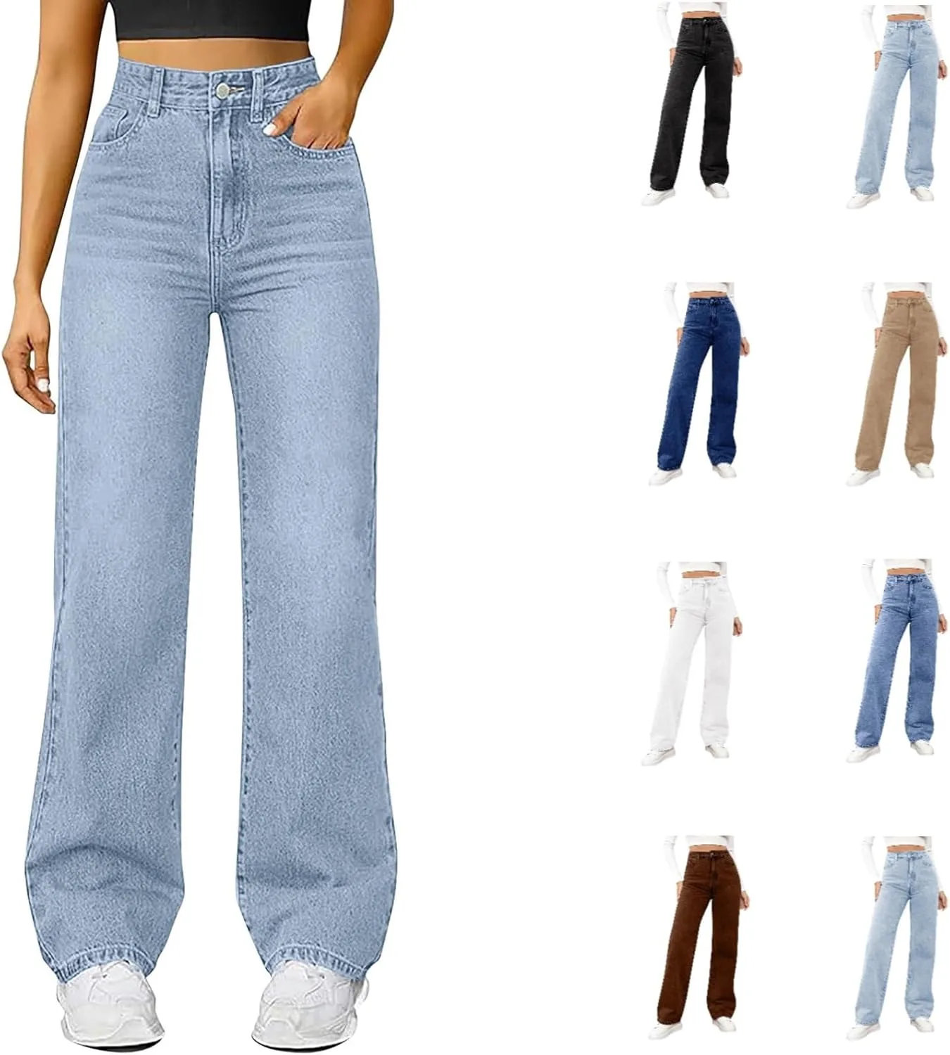 Джинсы женские High Waist Straight Wide Leg, Stretchy Cltopsku
Джинсы женские High Waist Straight Wide Leg, Stretchy Cltopsku