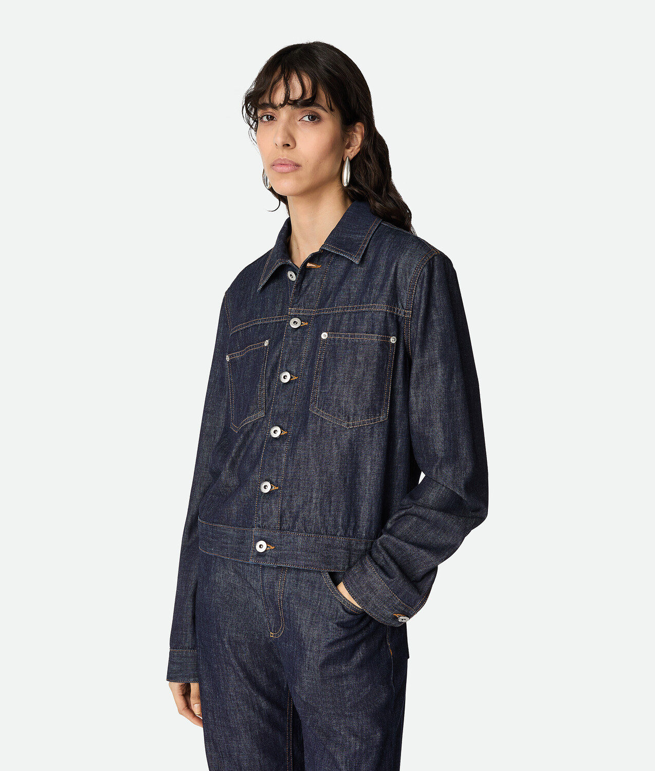 Indigo denim jacket BOTTEGA VENETA, индиго
Indigo denim jacket BOTTEGA VENETA, индиго