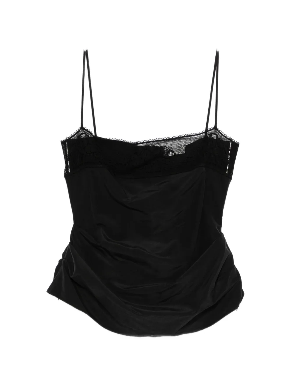 Топ с кружевной отделкой Magda Butrym, черный
Топ с кружевной отделкой Magda Butrym, черный