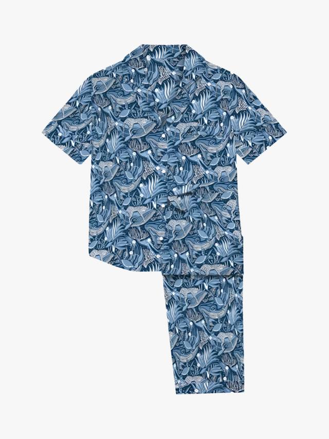 Пижамный комплект с коротким рукавом и длинными штанами Whale & Leopard myza, Ocean Blue
Пижамный комплект с коротким рукавом и длинными штанами Whale & Leopard myza, Ocean Blue