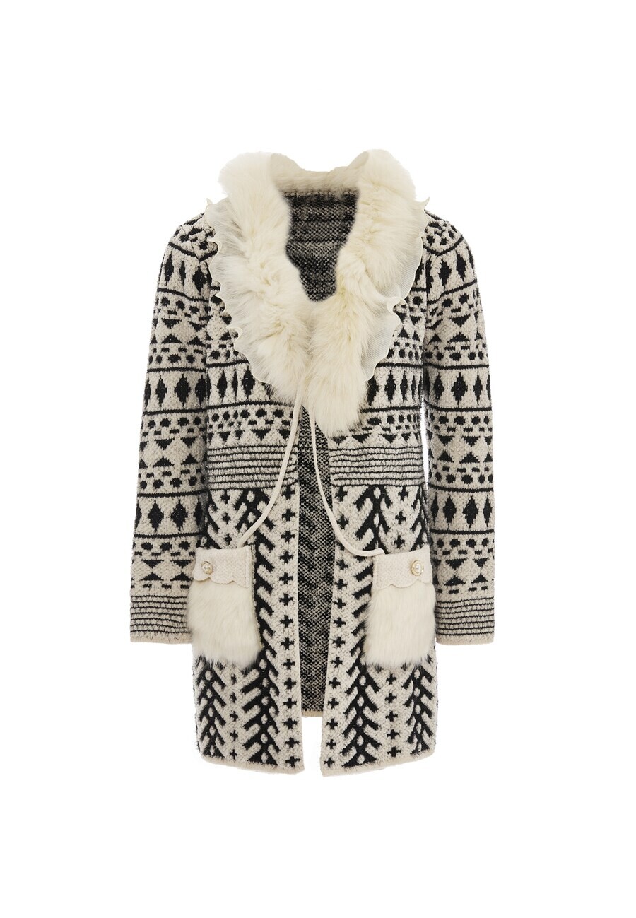 Вязаный кардиган faina Knit Cardigan, белый
Вязаный кардиган faina Knit Cardigan, белый