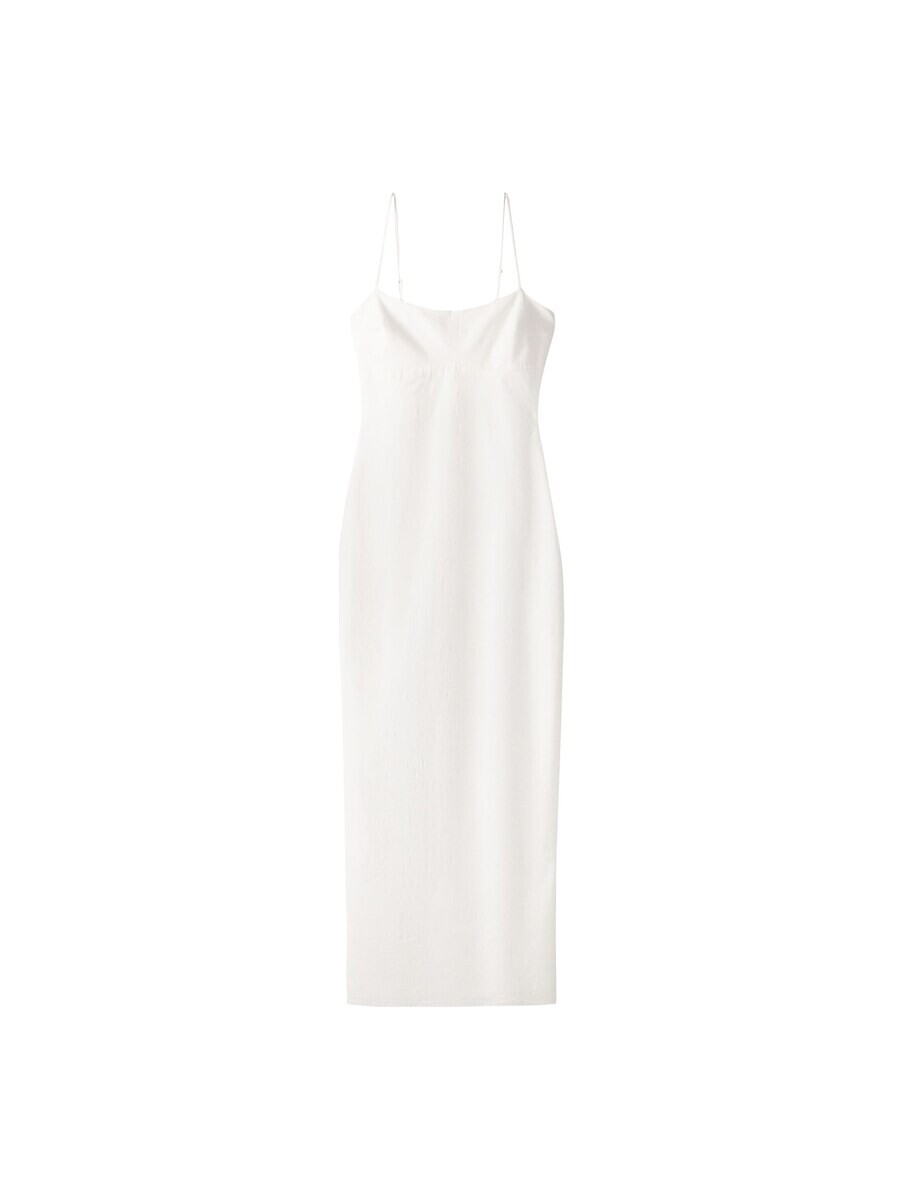 Летнее платье Bershka Summer Dress, белый 
Летнее платье Bershka Summer Dress, белый