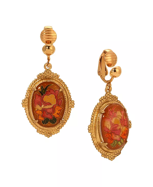 Овальные серьги-клипсы с цветочным рисунком из эмали 2028, pink
Овальные серьги-клипсы с цветочным рисунком из эмали 2028, pink